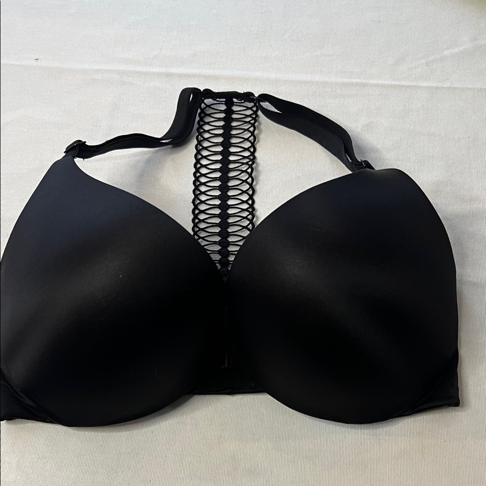 Victoria secret very sexy plunge bra black clip front underwire 32DD